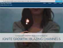 Tablet Screenshot of blazing-channels.com